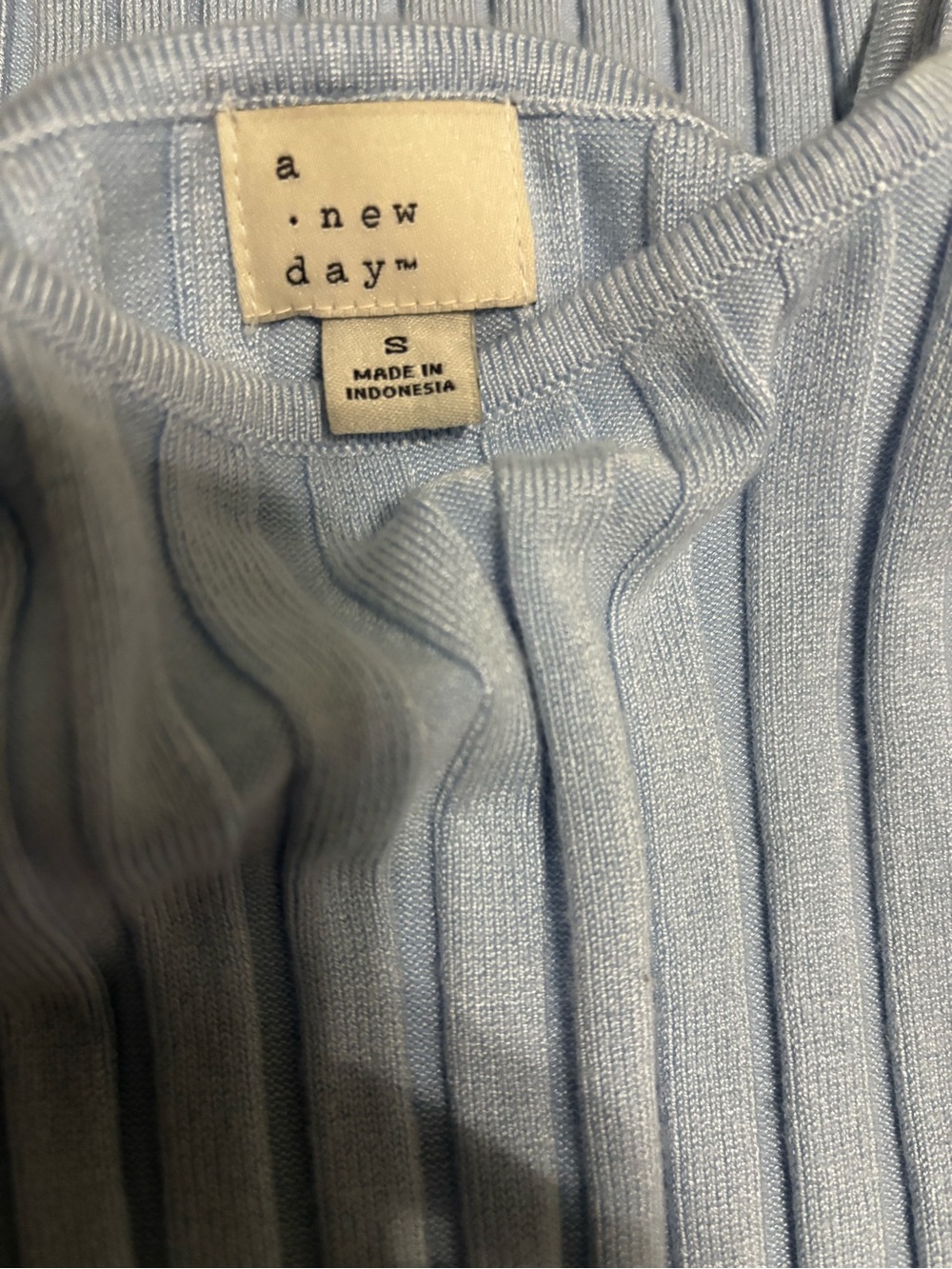 A new day Ribbed Tank Bodycon Dress in Light Blue Size S - Picture 4 of 4